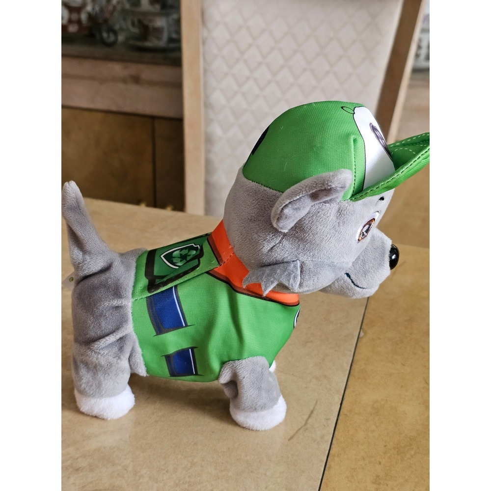 Nickelodeon Paw Patrol Rocky walking singing barking electronic plush soft‎ Toy